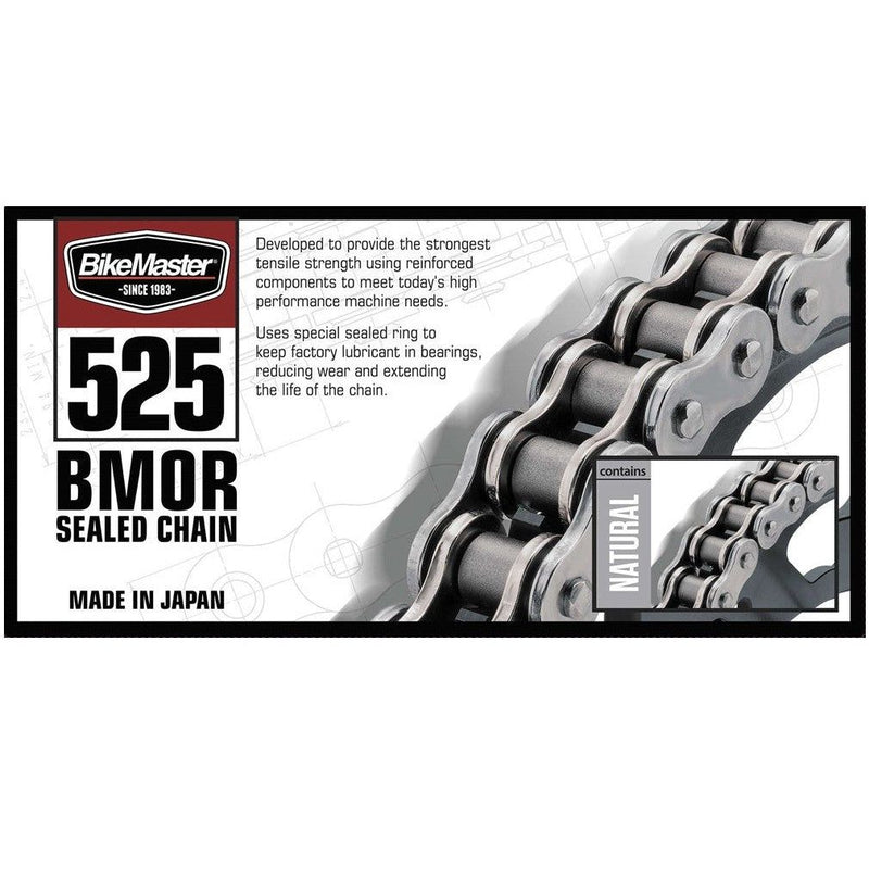 Load image into Gallery viewer, 525 BMOR Chain Natural, Front &amp; Rear Sprocket Kit for Street YAMAHA FJ-09 2016
