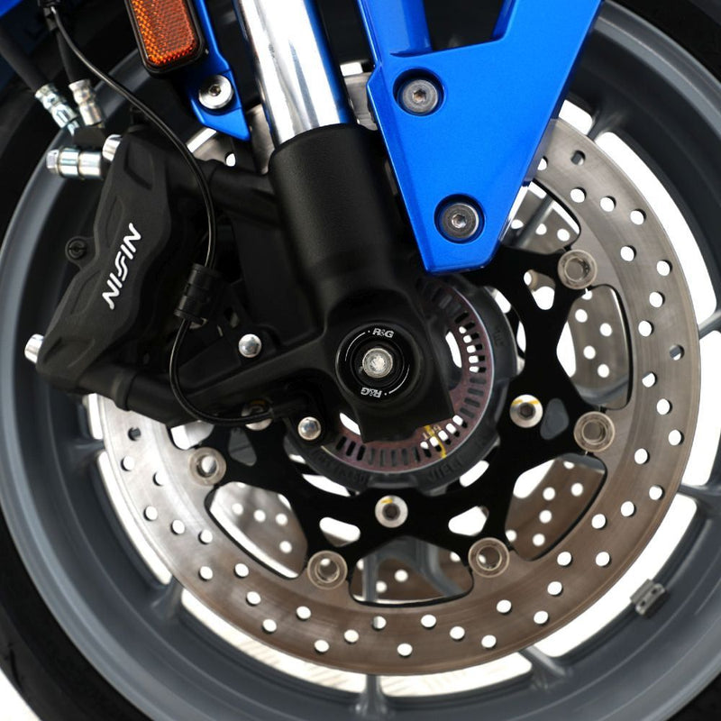 Load image into Gallery viewer, R&amp;G Racing Black Fork Protectors For 2024-2024 Suzuki GSX-8R
