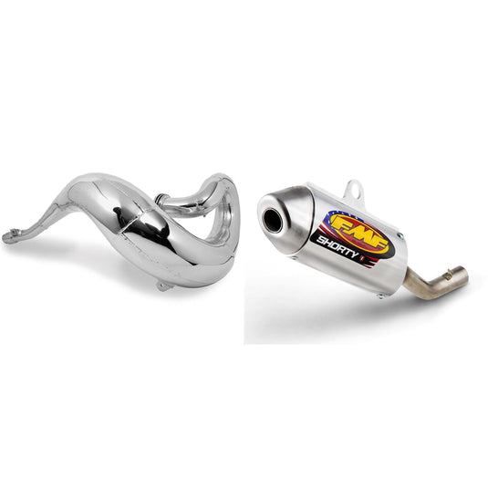 Fatty Exhaust Pipe & Powercore 2 Shorty Silencer for YAMAHA YZ85 2002-2017