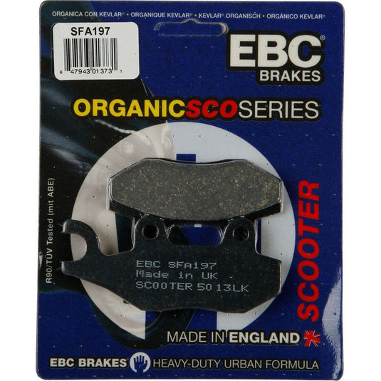EBC 1 Pair Premium SFA Organic OE Replacement Brake Pads MPN SFA197