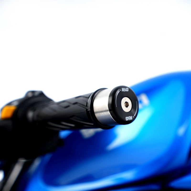 Load image into Gallery viewer, R&amp;G Racing Black Bar End Sliders For 2017-2024 Suzuki GSX-R125
