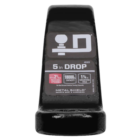 Draw-Tite Trailer Hitch Ball Mount, Fits 2-1/2 in. Receiver, 5 in. Drop, 3.5 in. Rise, 18,000 lbs. Capacity