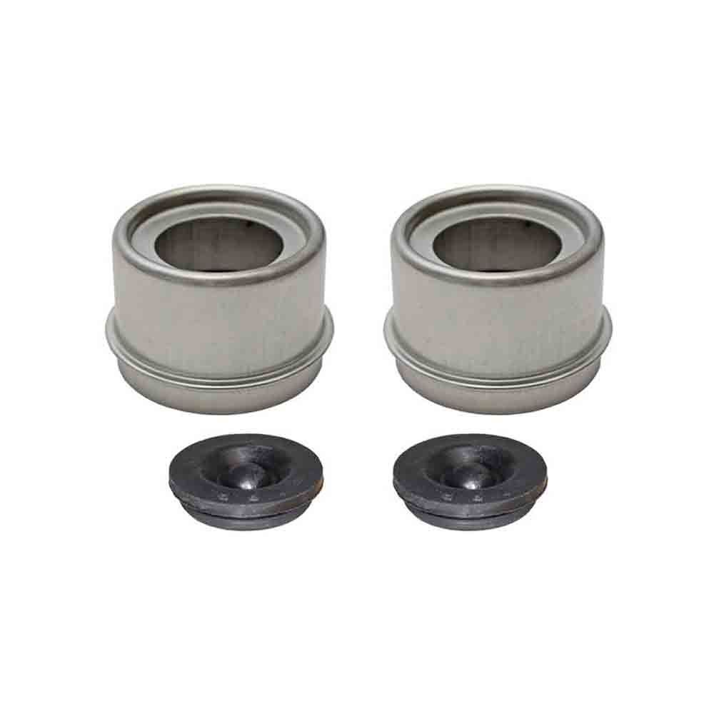 E-Z Lube Grease Caps with Rubber Plugs - 1.99 Inch O.D. - Pair