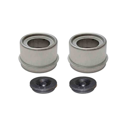 E-Z Lube Grease Caps with Rubber Plugs - 1.99 Inch O.D. - Pair