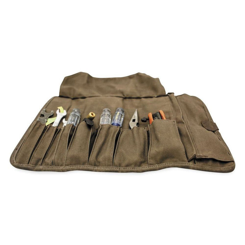 Load image into Gallery viewer, Burly Brand Voyager Tool Roll Dark Oak - B15-1030D
