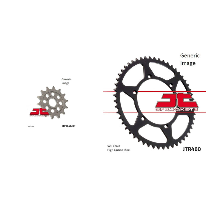 Front and Rear Steel Sprocket Kit for OffRoad KAWASAKI KX250F 2011-2015