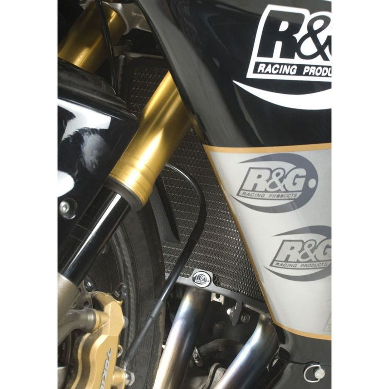 Load image into Gallery viewer, R&amp;G Racing Black Aluminum Radiator Guard For 2004-2005 Kawasaki Ninja ZX10R ZX1000C
