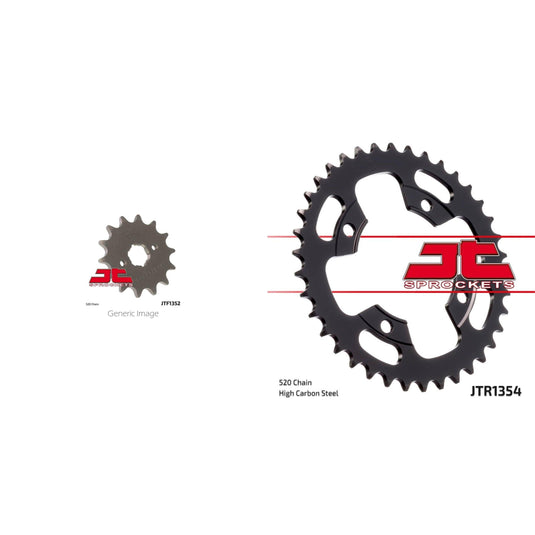 Front & Rear Steel Sprocket Kit for ATV/UTV HONDA ATC200X 1986-1987