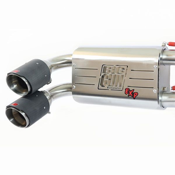 Load image into Gallery viewer, Big Gun Explorer Stainless Steel Slip-On Exhaust With Carbon Fiber End Tip 15-6952
