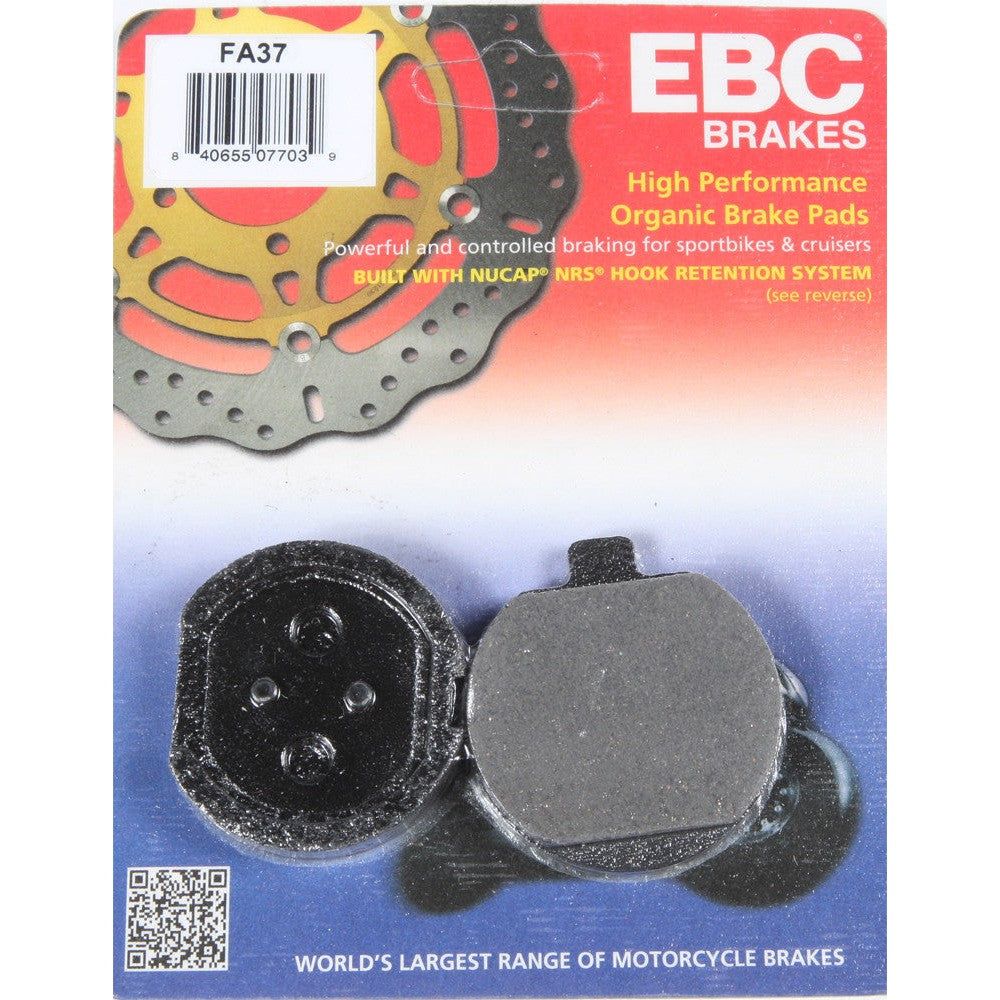 EBC 1 Pair FA Series Organic Replacement Brake Pads MPN FA37