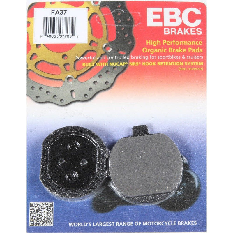 Load image into Gallery viewer, EBC 1 Pair FA Series Organic Replacement Brake Pads MPN FA37
