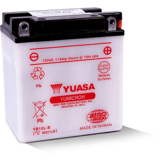 Yuasa Conventional YB10LB 12 Volt Battery YUAM221LB