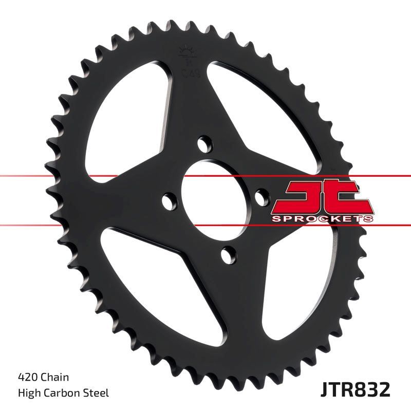 Load image into Gallery viewer, JT Sprockets Rear Steel Sprocket 48 Tooth 48T 420 Chain JTR832.48

