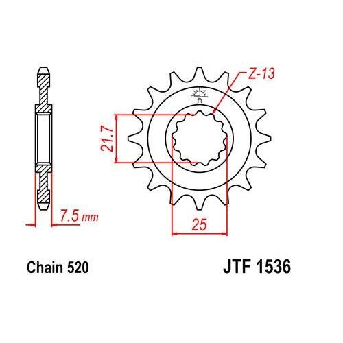 Steel Front Sprocket 14T for Street KAWASAKI ZX-6R Ninja ZX-6R ABS 2013-2016