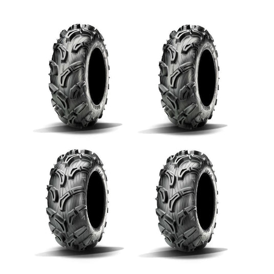 Full Set Of Maxxis Zilla Bias 28x9-14 And 28x11-14 Tires (4)