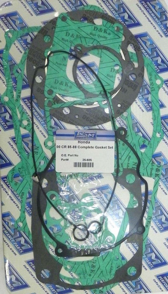 WSM Complete Gasket Kit For Honda 500 CR 85-88 25-685