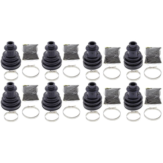 Complete Front & Rear Inner & Outer CV Boot Repair Kit RZR 900 50 55 INCH 15-16