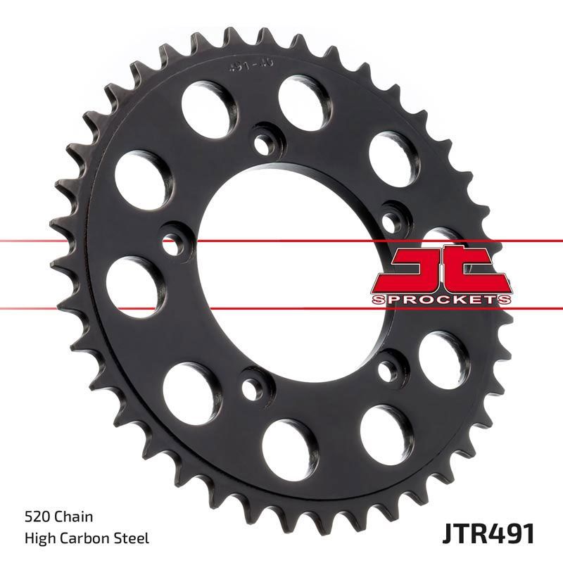 Load image into Gallery viewer, JT Sprockets Rear Steel Sprocket 40 Tooth 40T 520 Chain JTR491.40
