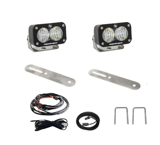 Baja Designs Reverse Light Kit Pair Dual S2 Sport Series Wide Cornering Pattern Clear Lens 448082
