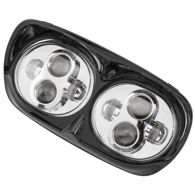 Load image into Gallery viewer, Letric Lighting Headlights For Road Glide Chrome/Black 80Watt Hi/Lo
