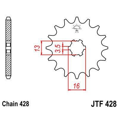 Load image into Gallery viewer, Front &amp; Rear Sprocket Kit for SUZUKI JR80 K4 04 JT Sprockets
