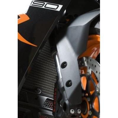 R&G Racing Black Aluminum Radiator Guard RAD0133BK
