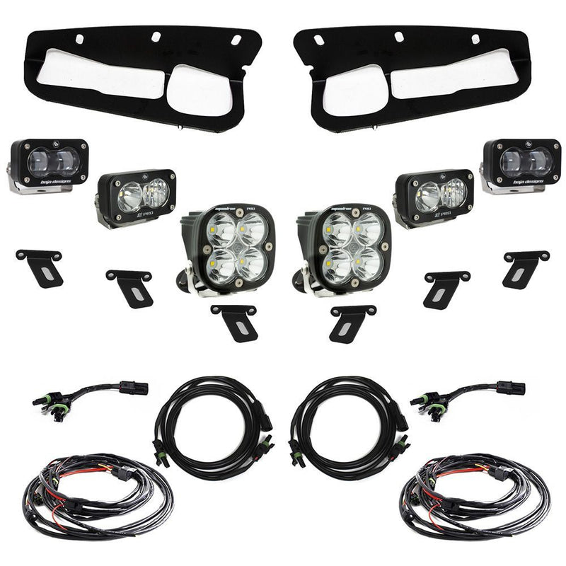 Load image into Gallery viewer, Baja Designs Fog Pocket Light Kit S2 SAE / Pro Series Multi Pattern Clear Lens Toggle Wiring 448175
