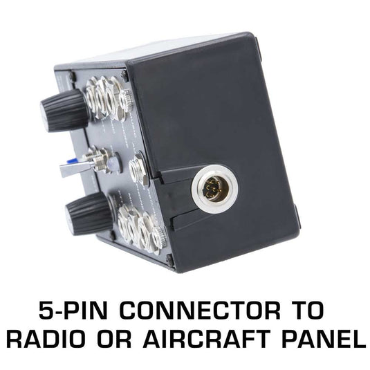 Rugged Air Rugged Air RRP2EX 2 Place Expandable General Aviation Pilot Intercom RRP2EX