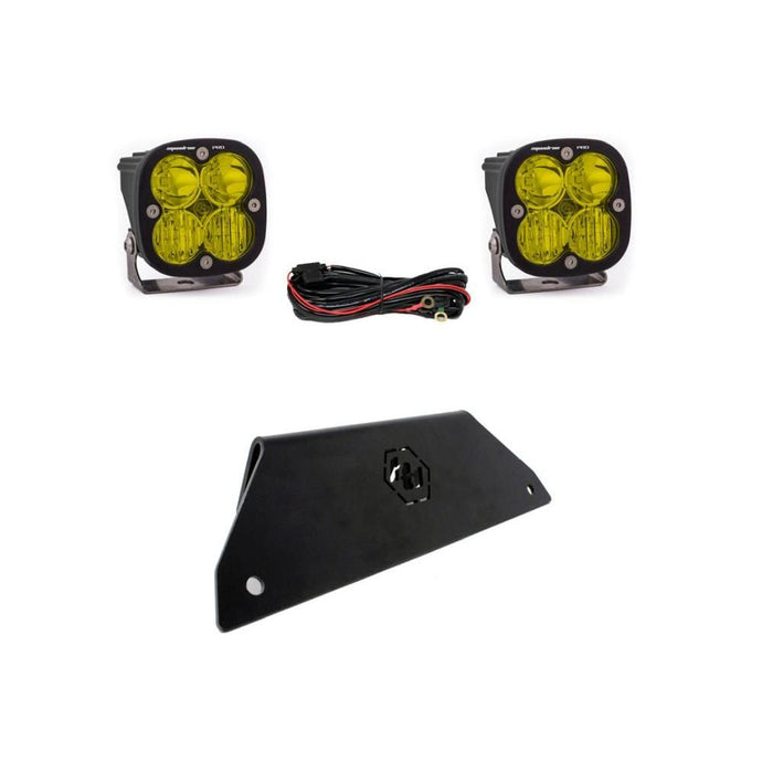 Baja Designs Lower Bumper LED Light Kit Squadron Pro Series Driving/Combo Pattern Baja Amber Lens For Polaris RZR Pro XP 2020-2022 447172