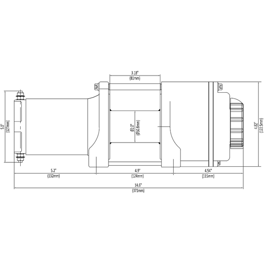KFI 4500 lb Winch And Optional Mount