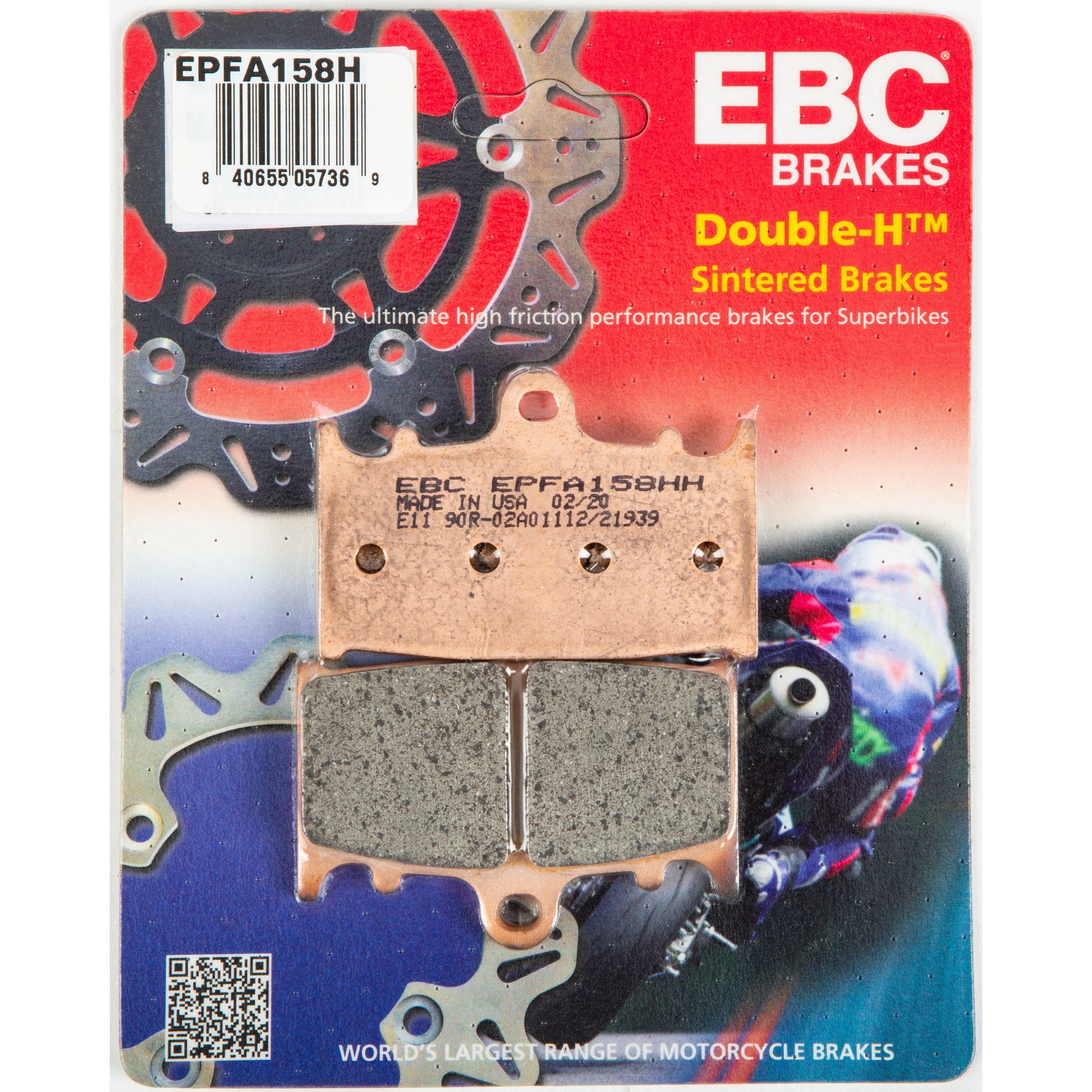 EBC 1 Pair EPFA Sintered Fast Street and Trackday Brake Pads MPN EPFA158HH
