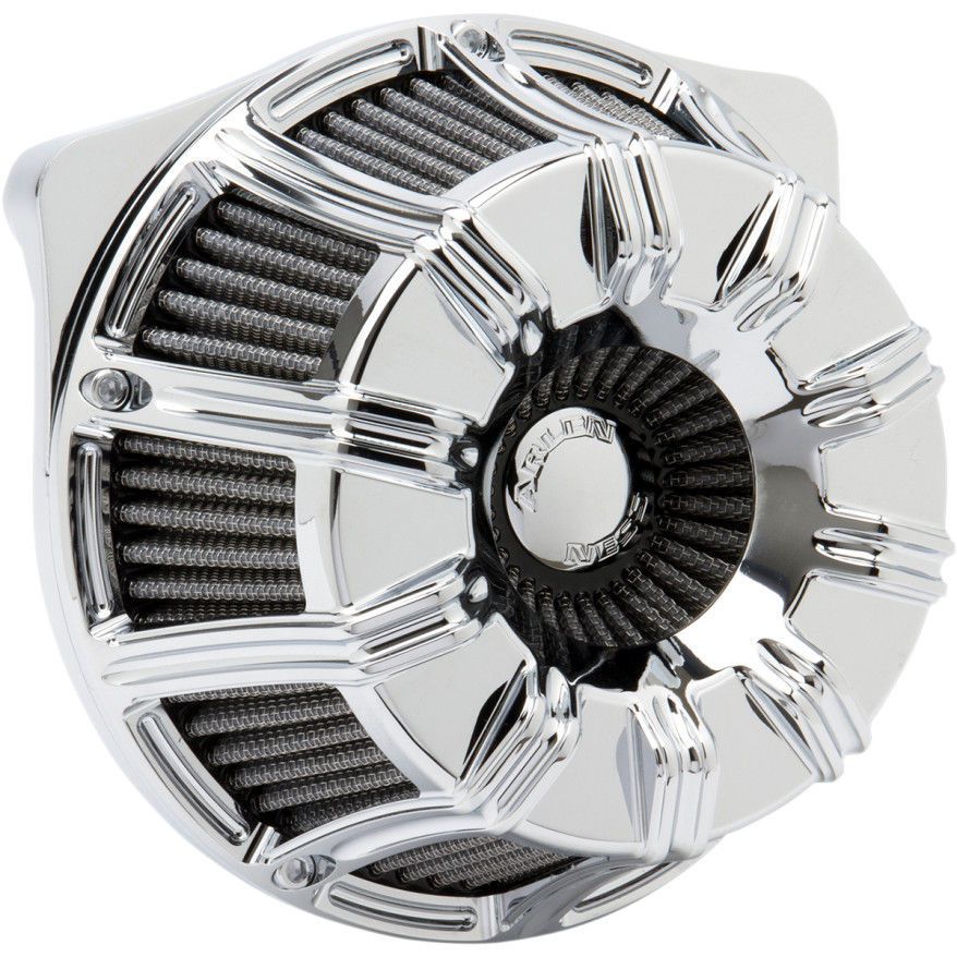 Arlen Ness Chrome Inverted Series 10-Gauge Stage 1 Air Cleaner Harley 99-15 T/C