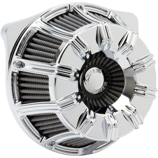 Arlen Ness Chrome Inverted Series 10-Gauge Stage 1 Air Cleaner Harley 99-15 T/C