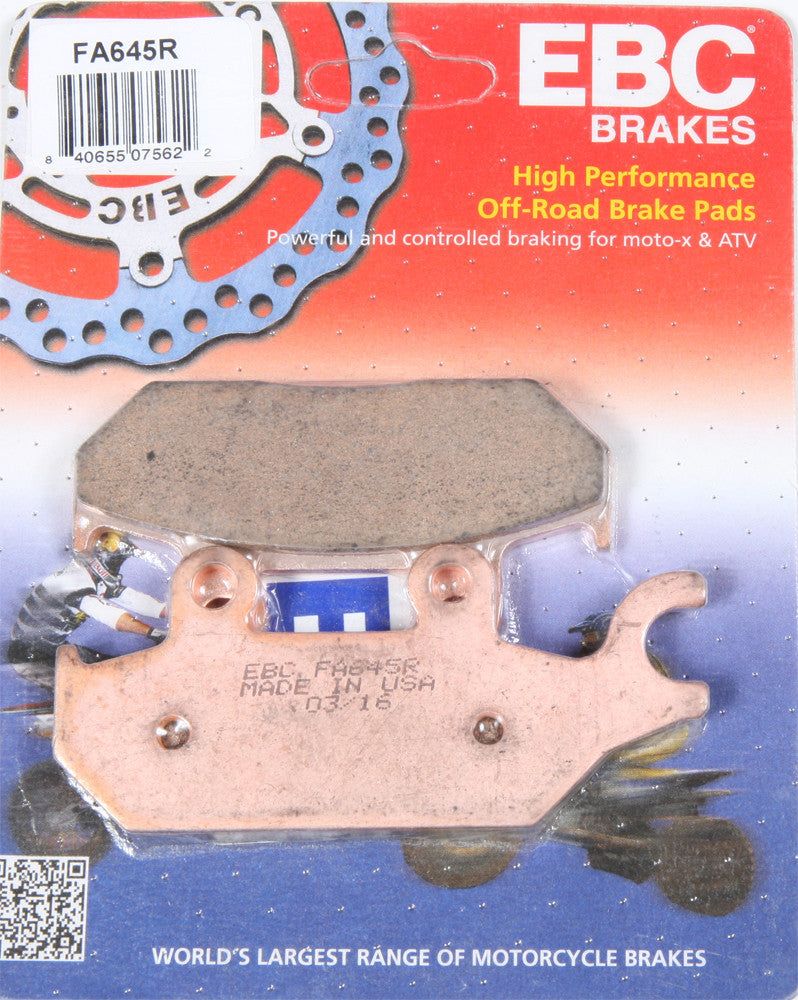 Load image into Gallery viewer, EBC 1 Pair Sintered R Series Heavy-Duty Brake Pads MPN FA645R
