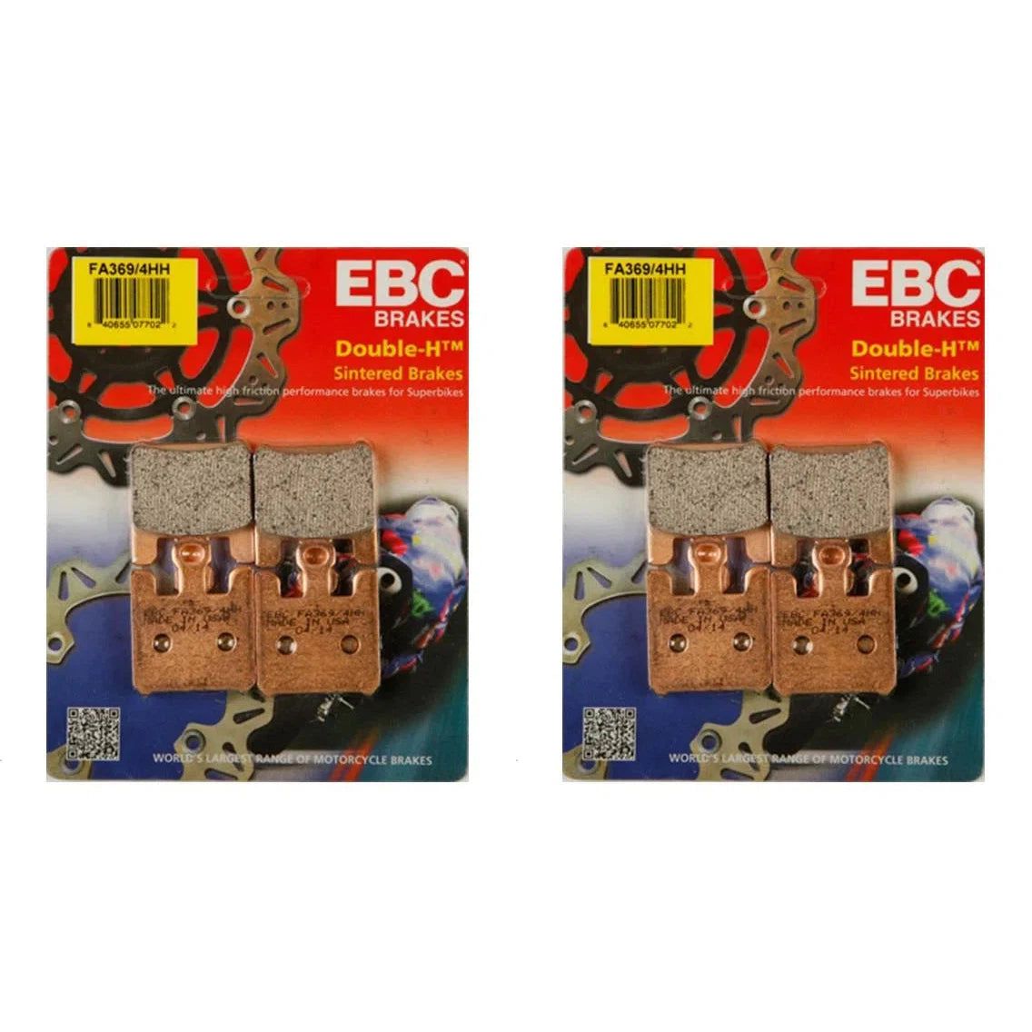 EBC Brake Pad Front Kit FA369/4HH for Kawasaki Ninja ZX-6R 636 2005-2006