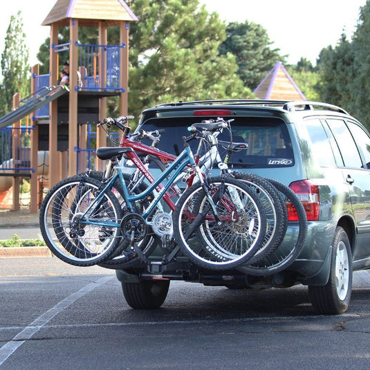Let's Go Aero NEO 4 - Four Bike Hitch Rack with Tilt Shank fits 1-1/4" and 2" Receiver Hitches
