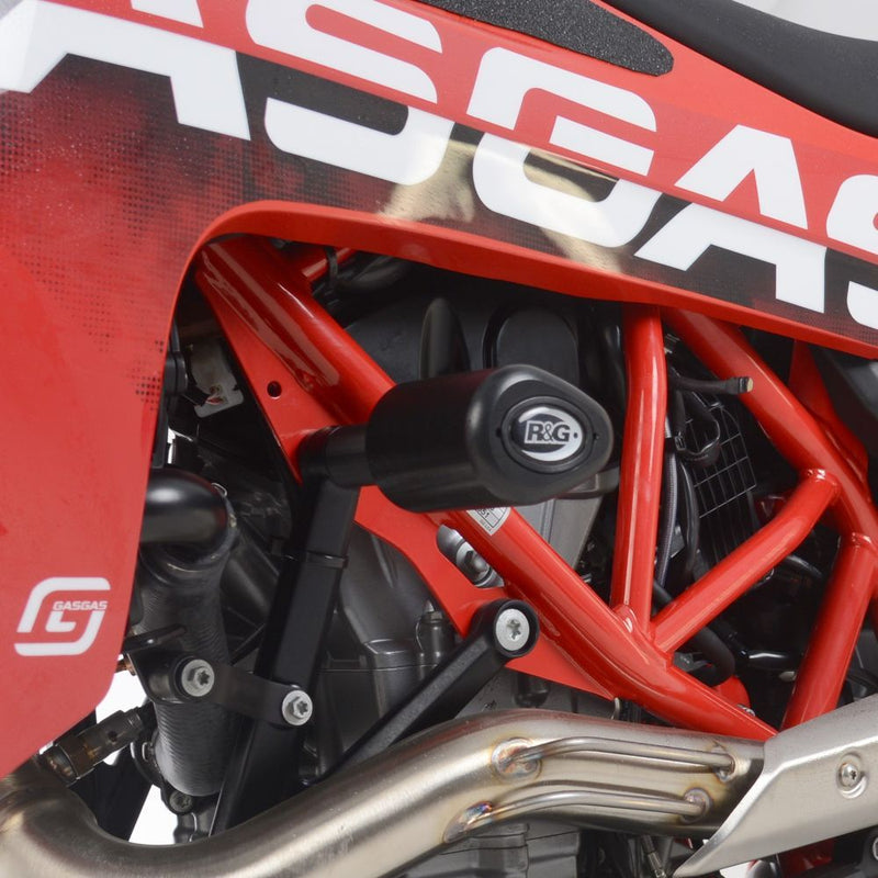 Load image into Gallery viewer, R&amp;G Racing Black Aero Style Crash Protection Bobbins For 2023-2024 GAS GAS SM700
