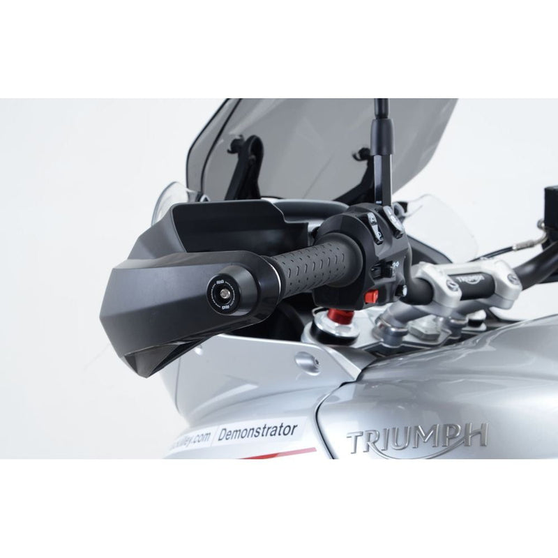 Load image into Gallery viewer, R&amp;G Racing Black Bar End Sliders For 2016-2018 Triumph Tiger 1050 Sport BE0103BK
