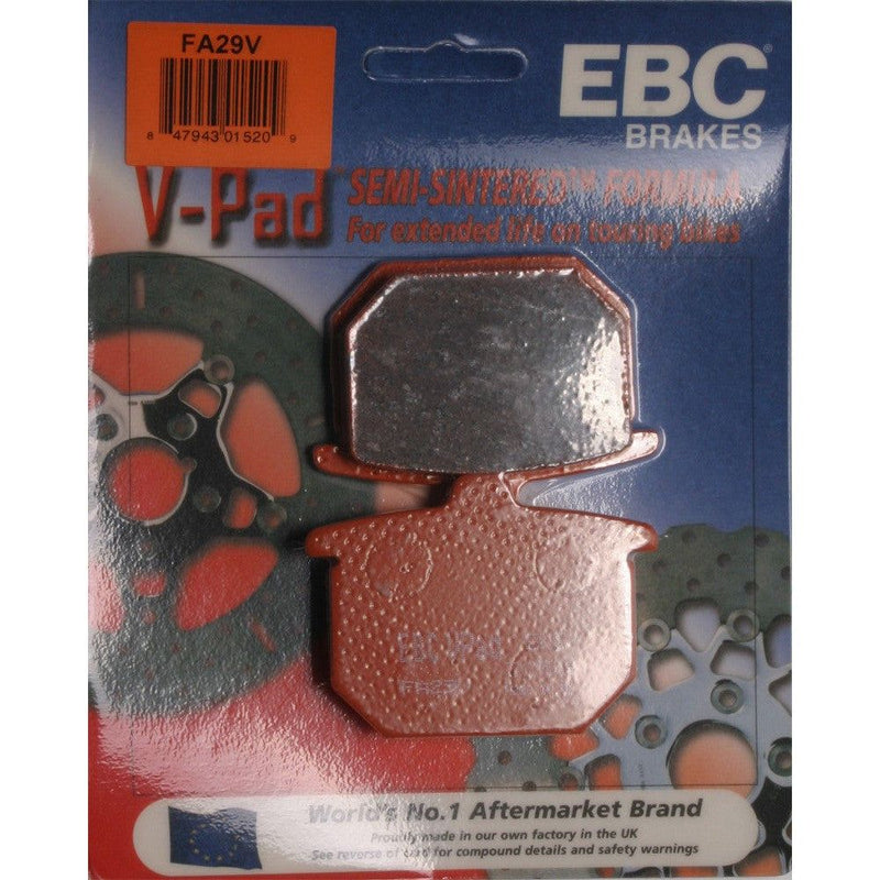 Load image into Gallery viewer, EBC 1 Pair V-Pad Semi-Sintered Touring Brake Pads MPN FA29V
