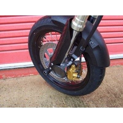 Load image into Gallery viewer, R&amp;G Racing Black Fork Protectors For 2005-2012 Kawasaki ER-5 FP0036BK
