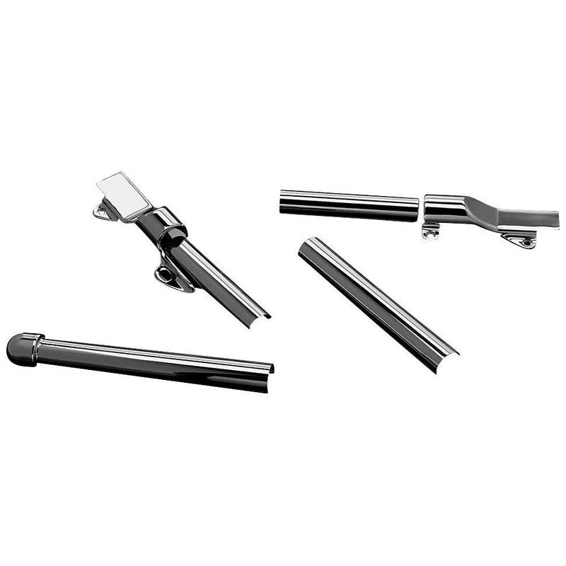 Load image into Gallery viewer, Harley FXSTS Springer Softail 2000-2005 Swingarm Tube Cover Set Chrome Kuryakyn

