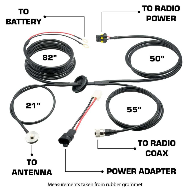 Load image into Gallery viewer, Rugged Radios Power and Antenna Cable Harness for Jeep JT, JL PHC-JL-JT
