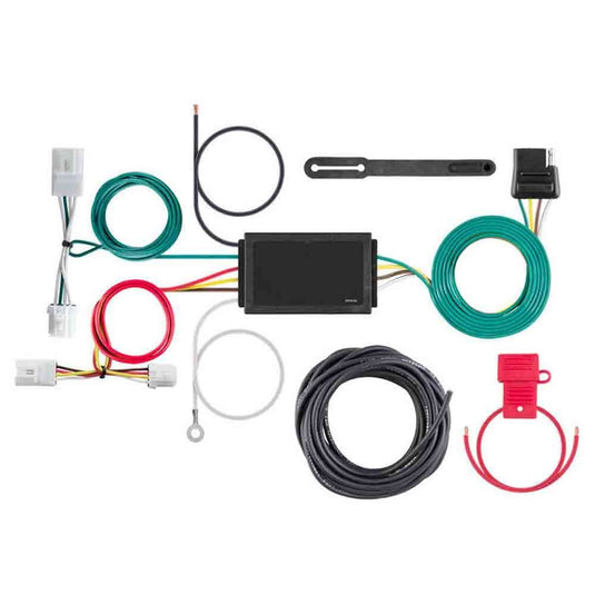Rigid Hitch (R3-0514) Class III 2 Inch Receiver Trailer Hitch Bundle - Includes Ball Mount and Custom Wiring Harness fits 2008-2020 Nissan Rogue (Except Krom & Sport) & 2014 Rogue Select