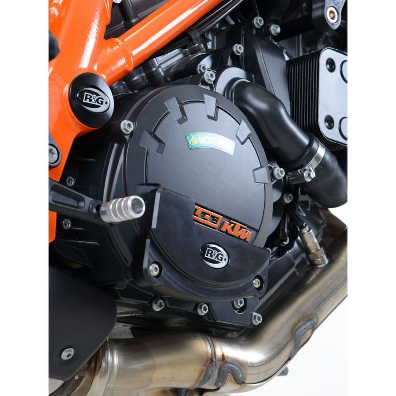 Load image into Gallery viewer, R&amp;G Racing Black Engine Case Sliders RHS For 2016-2020 KTM 1290 Super Duke GT
