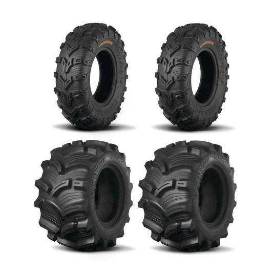 Kenda Set of Two K592 Bear Claw EVO Tires (6 Ply) [28x9-14] And Two (6 Ply) [28x11-14] Tires