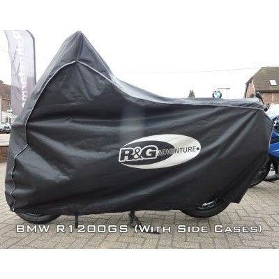 Load image into Gallery viewer, R&amp;G Racing Black Adventure Bike Outdoor Cover For 2013-2018 Aprilia Caponord 1200

