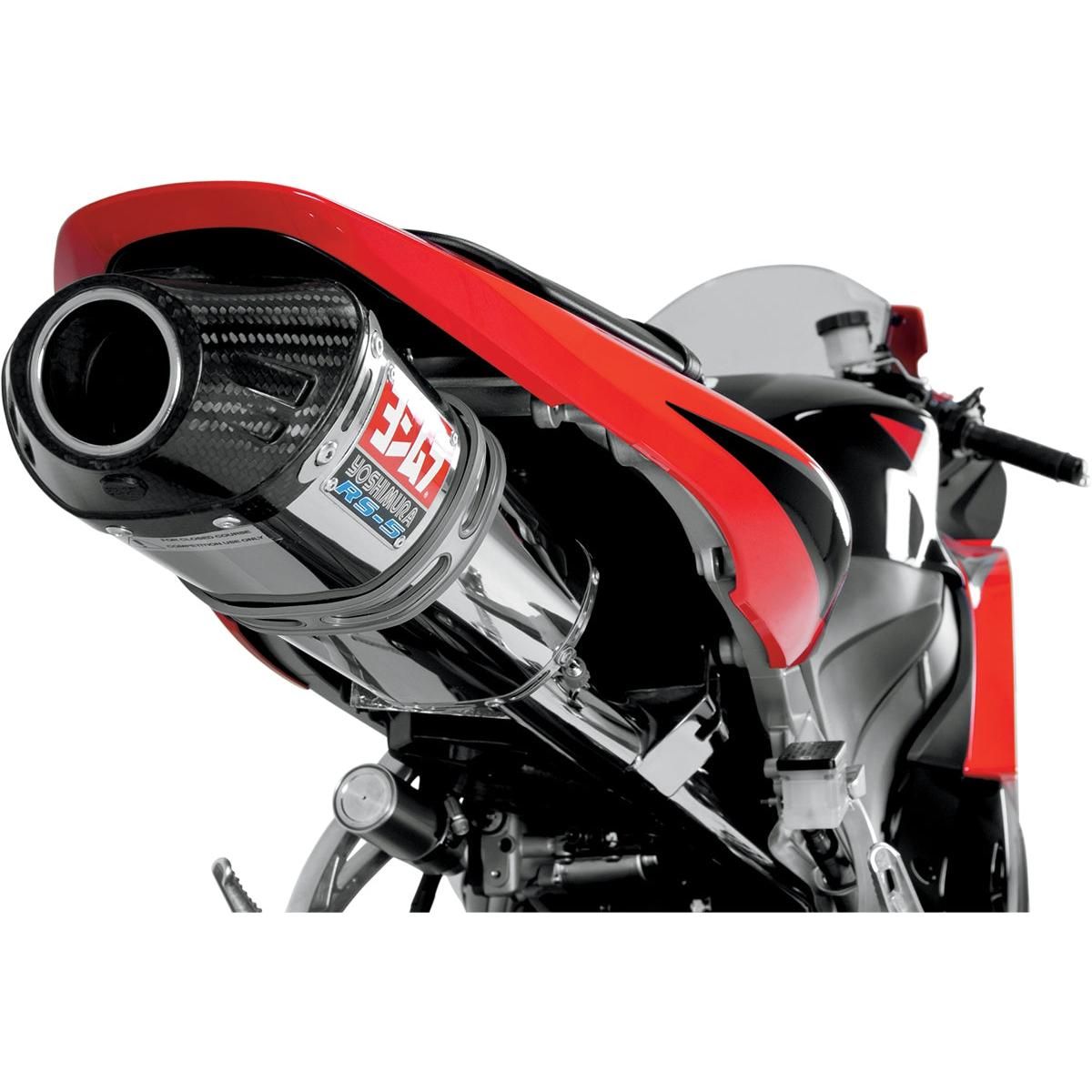 Honda CBR600RR 09-15 RS-5 Street Series Slip-On Muffler SS & CF by Yoshimura