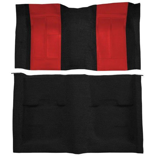 ACC Replacement Carpet Kit For 1970 Ford Mustang Mach I with 2 Red Inserts Fastback - CHOOSE COLOR