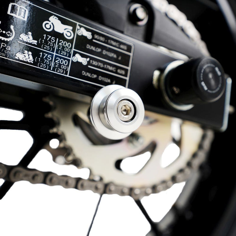 Load image into Gallery viewer, R&amp;G Racing Black M8 Elevation Paddock Stand Pins ITBO002BK
