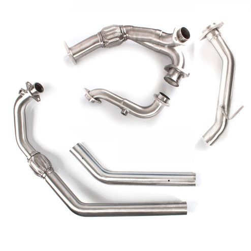 Load image into Gallery viewer, HMF Brushed Aluminum Forward Exhaust For 2015-2016 Can Am Maverick Turbo
